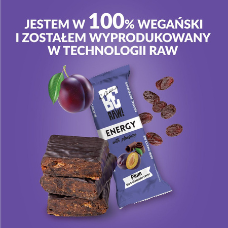 BeRAW Baton energy Plum, 10X40g