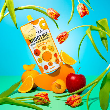 OWOLOVO Smoothie jabłko morela pomarańcza 250ml