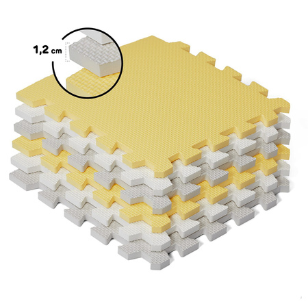 KINDERKRAFT Mata piankowa puzzle Luno Shapes Yello