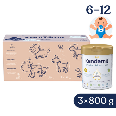KENDAMIL Premium 2 Mleko Zestaw kreatywny 3x800g