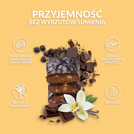 Baton Proteinowy - sernik waniliowy, 28% białka, 6x40g