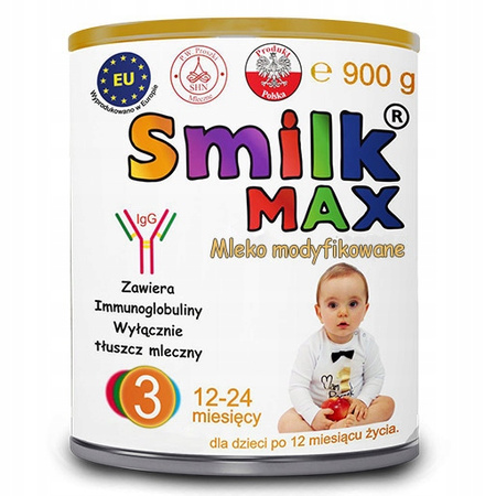 SMILK Max Mleko następne 3, 900g