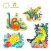 CZUCZU Puzzle progresywne Dinozaury 3+