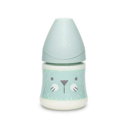 SUAVINEX Butelka. wolny przepływ kotek mięto 150ml