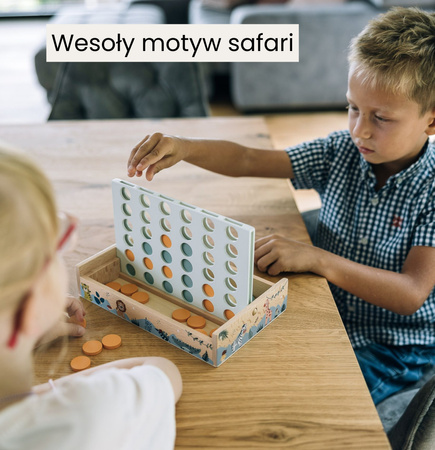 FREEON2Play Gra Cztery z rzędu z drewna FreeOn