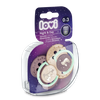LOVI Smoczek silikon Night&amp;day, 0-3m Girl