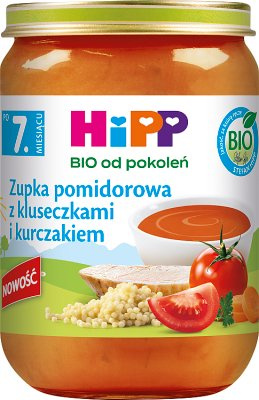 HiPP BIO Zupka pomidorowa z kluseczkami i kurczakiem 190g