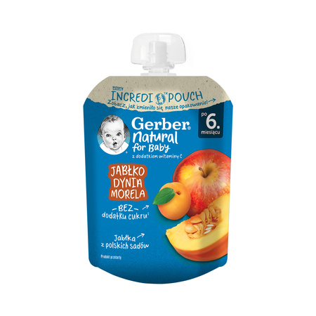 GERBER Mus jabłko dynia morela 80 g