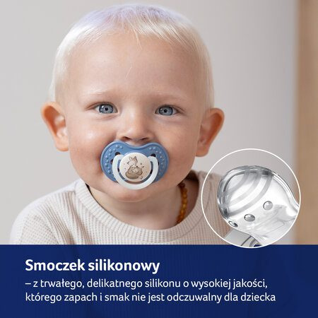 LOVI Smoczek silikon Night&amp;day, 0-3m Girl