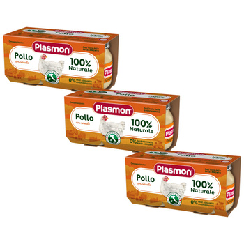 PLASMON Obiadek Kurczak (2x80g) x3 opakowania